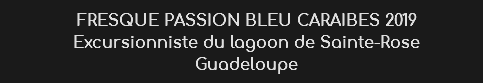 FRESQUE PASSION BLEU CARAIBES 2019
Excursionniste du lagoon de Sainte-Rose Guadeloupe